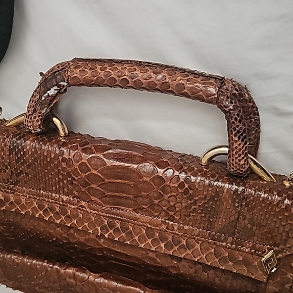 Besozzi Franco 100% Phyton bag Made in Italy - Picture 12 of 12